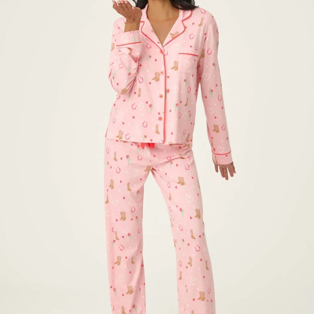Whimsy boot scootin western pj set - Picture 2 of 3